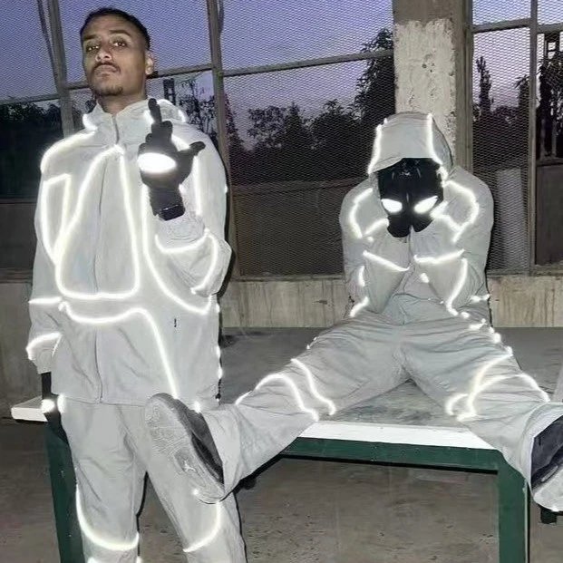 Glowing LED Light-Up Tracksuit for Men and Women