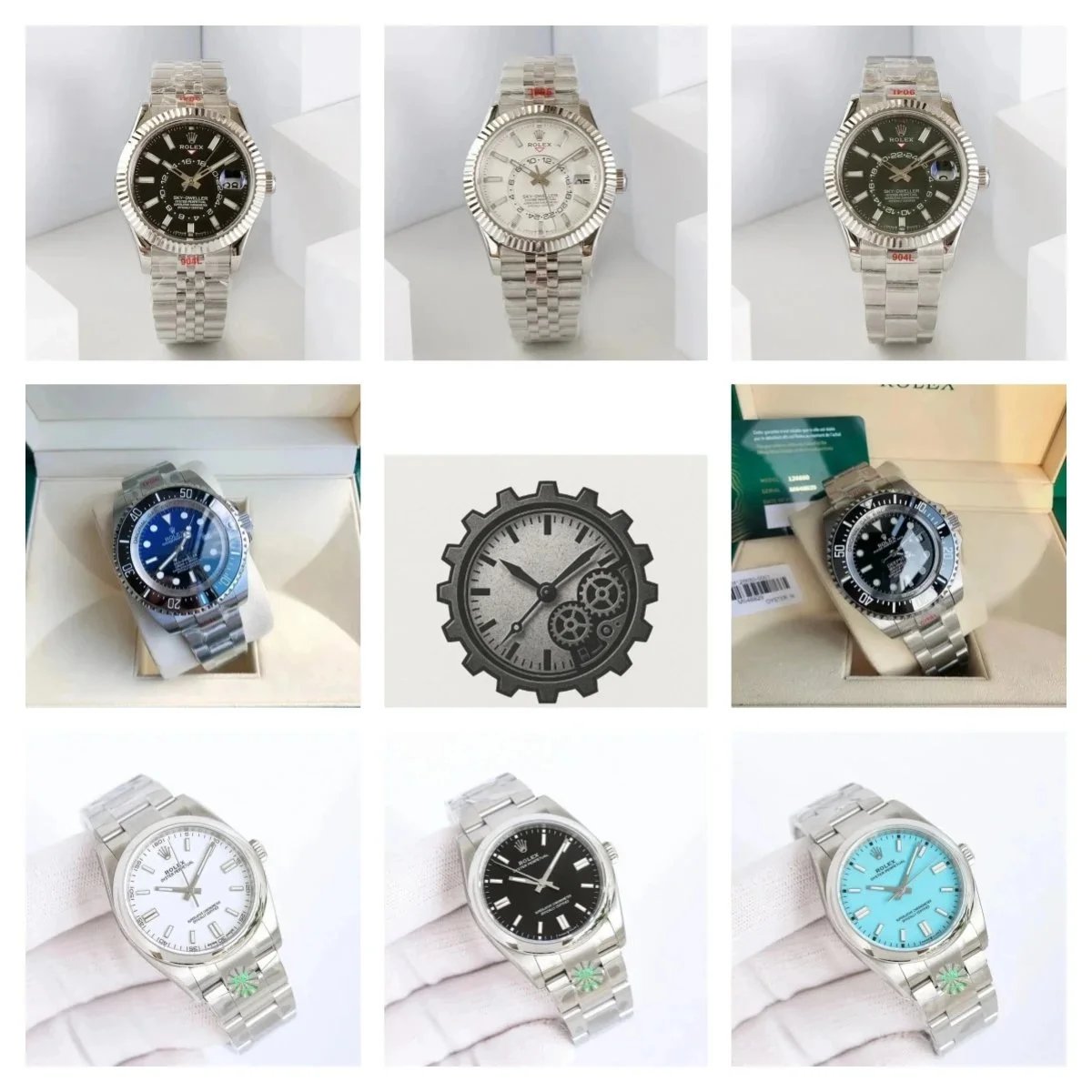Luxury Rolex Watch Collection Stainless Steel Men's Timepieces