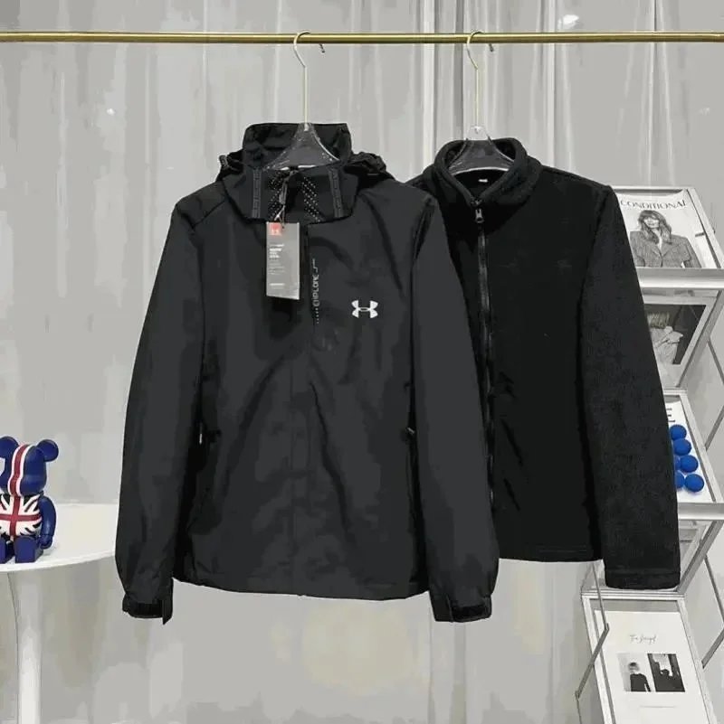 Under Armour Black Hooded Jacket for Men and Women
