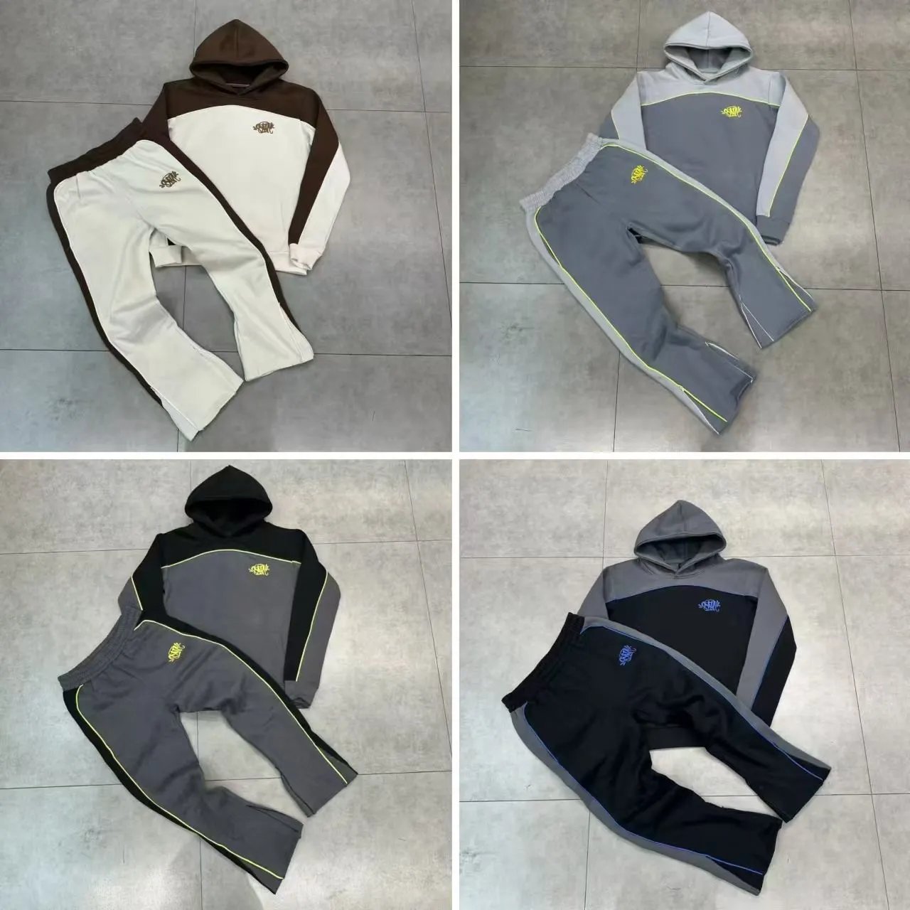 SSTRA Men's Hoodie and Pants Tracksuit Set Casual Sportswear