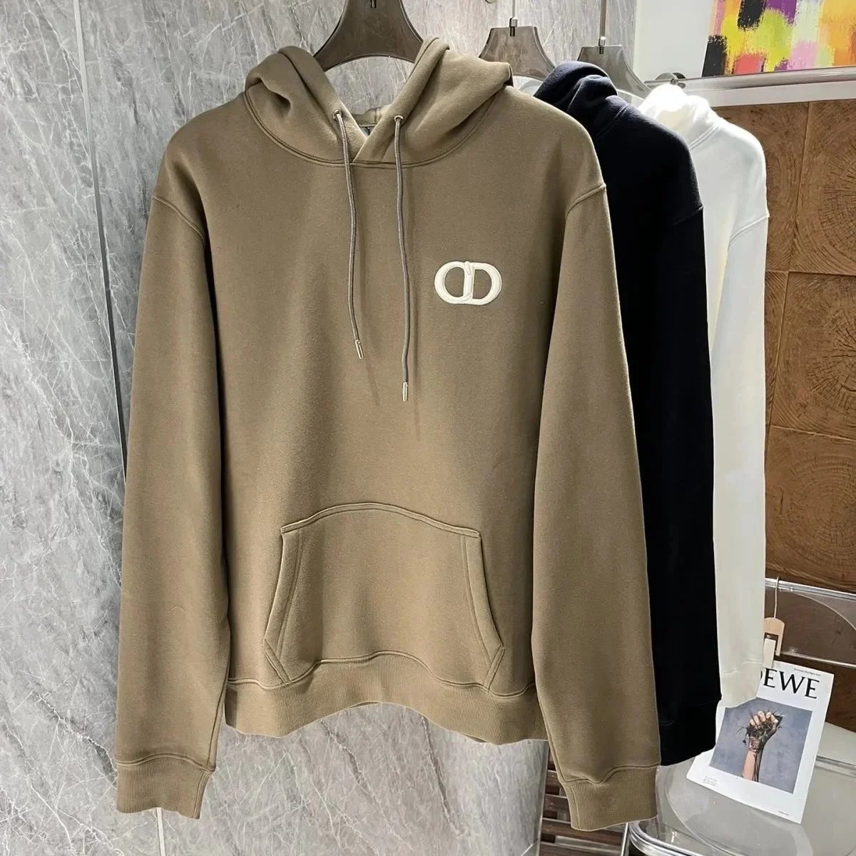 Dior Logo Hoodie Men's Fashion Sweatshirt