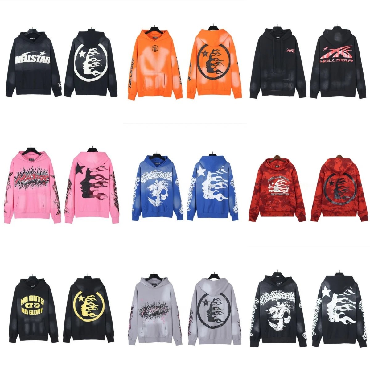 Hellstar Hoodies Sweatshirts for Men and Women Fashion Streetwear