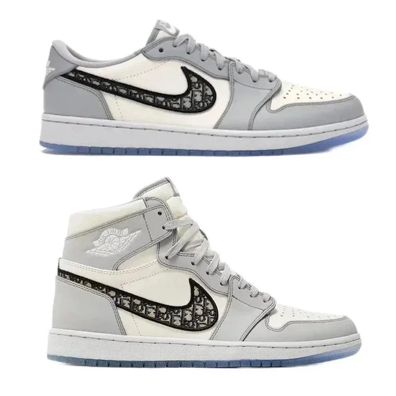 Air Jordan 1 High OG Dior White Light Grey