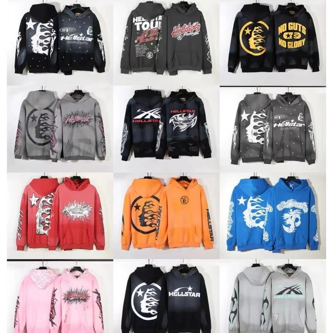 Hellstar Hoodie Sweatshirt Men Women Fashion Streetwear Graphic Print Hoodies