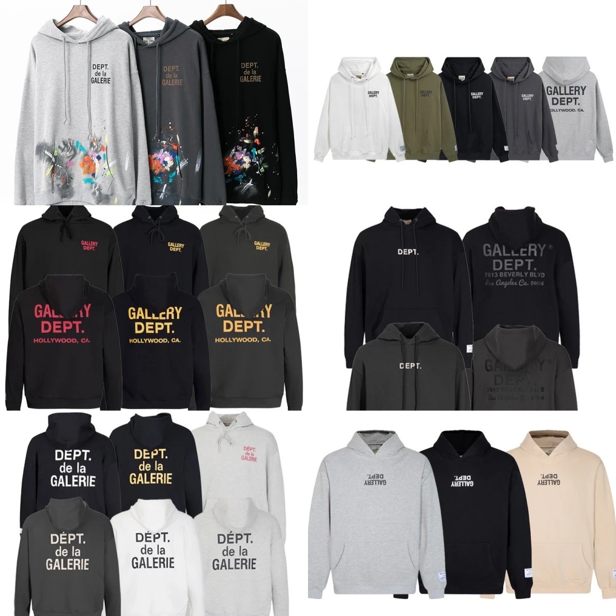 Gallery Dept Hoodies Sweatshirts for Men Women Unisex Streetwear