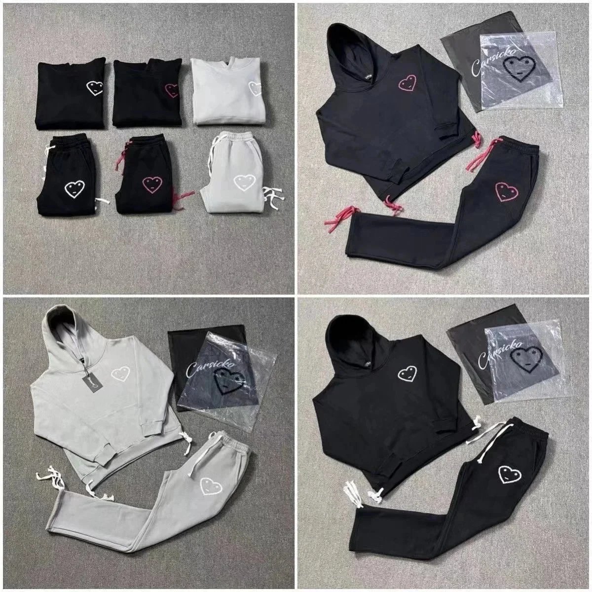 Cursicko Heart Logo Hoodie and Pants Set for Women