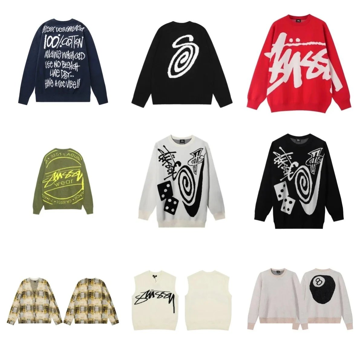 Stussy Knit Sweaters and Pullovers Collection