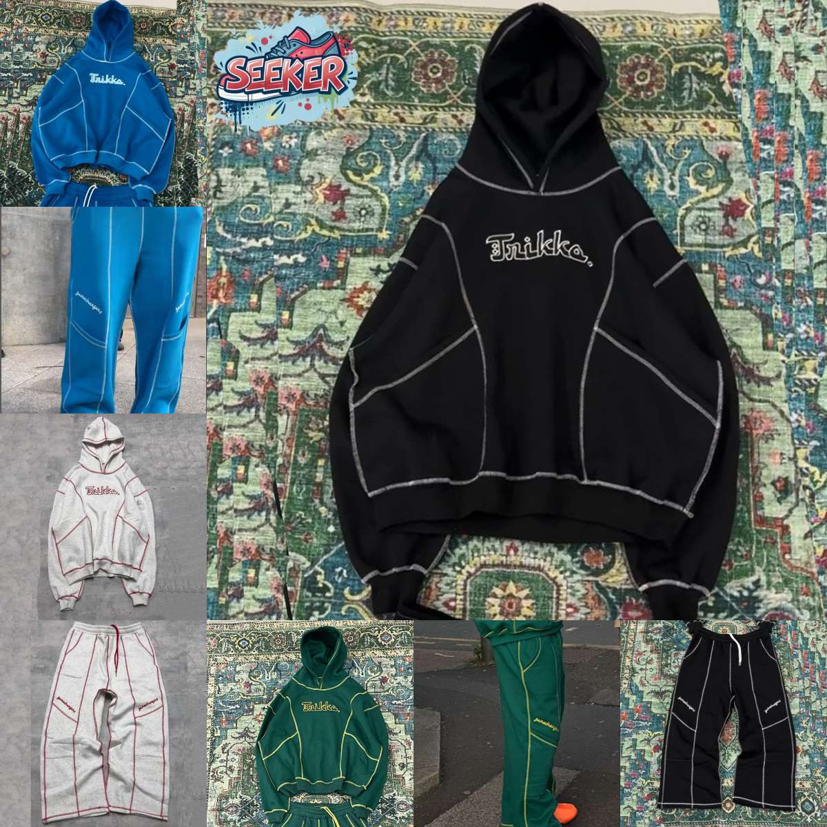 Trikko Hoodie and Pants Set Oversized Sweatshirt Tracksuit