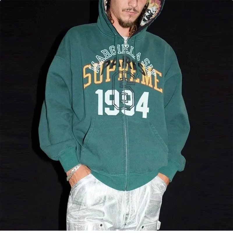 Supreme x Margiela 1994 Zip-Up Hoodie Green