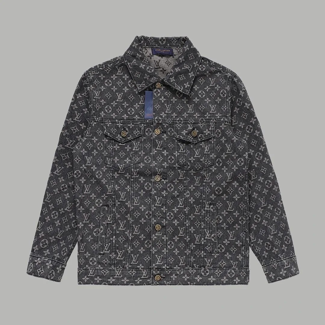 Louis Vuitton Monogram Denim Jacket Men's Fashion