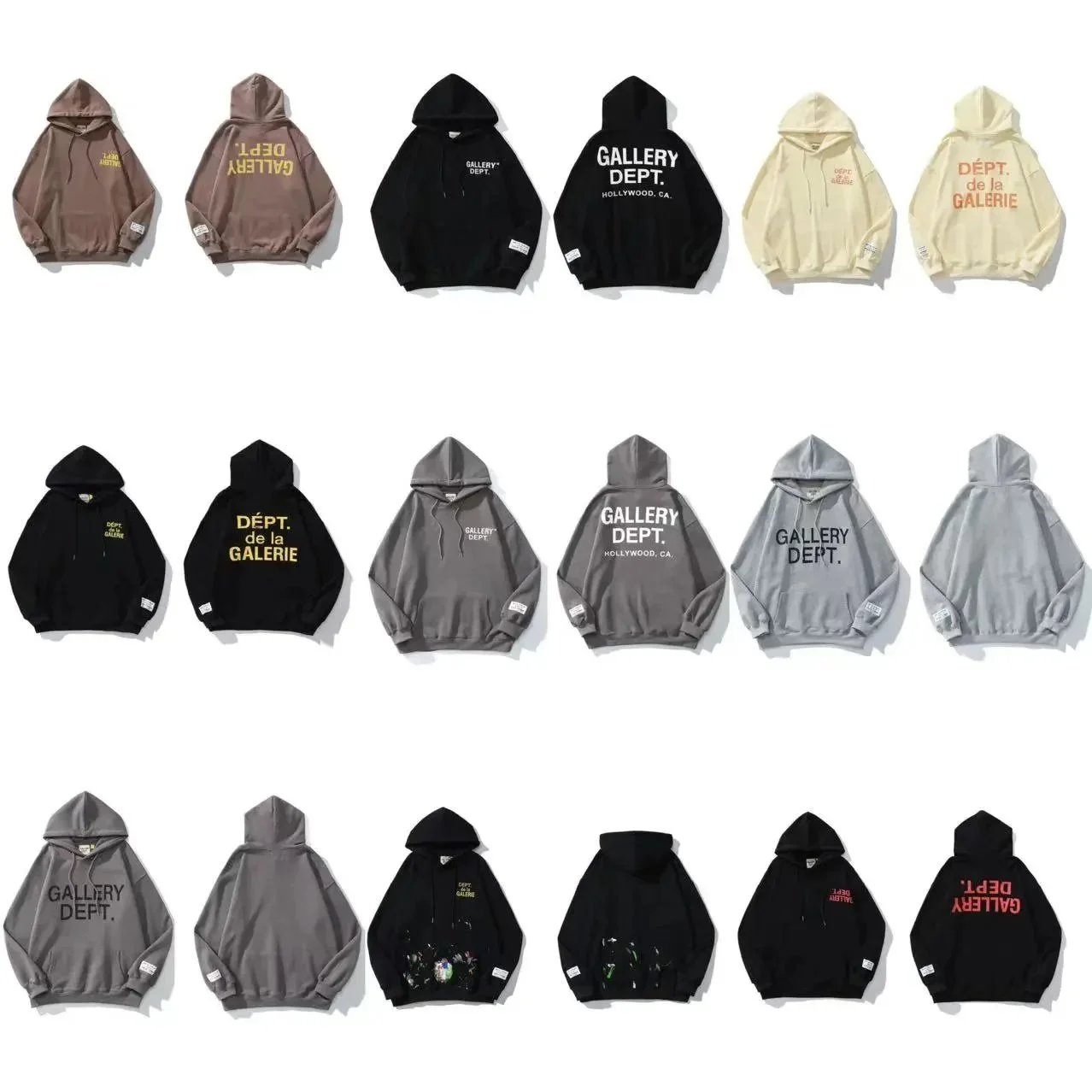 Gallery Dept Hoodies Sweatshirts Unisex Streetwear Fashion
