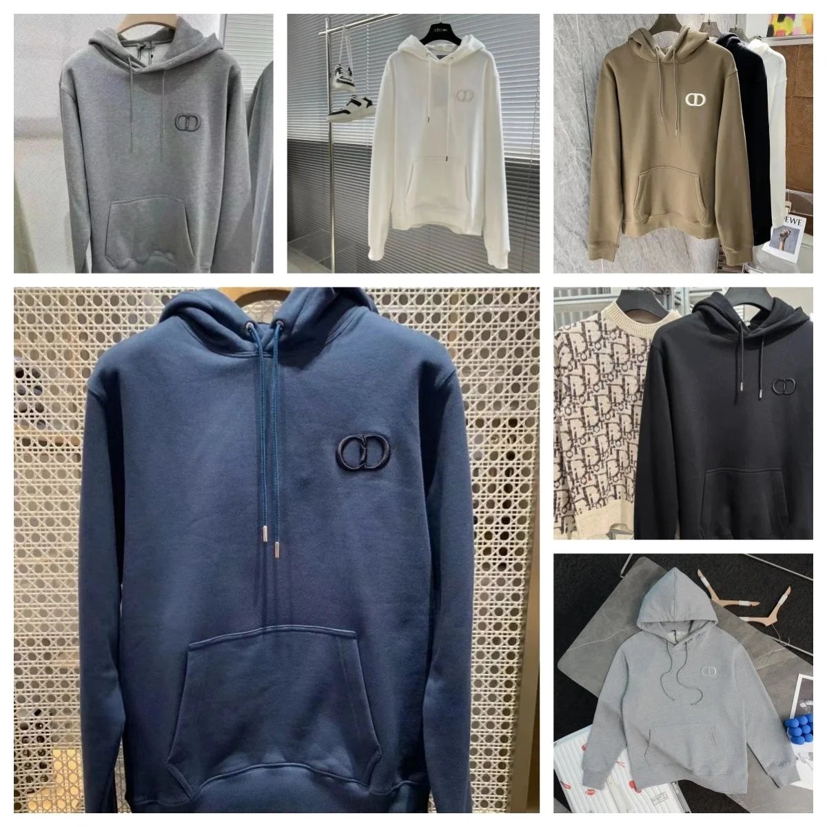 Dior Hoodie Sweatshirt Men Women Logo Pullover Hooded Sweater