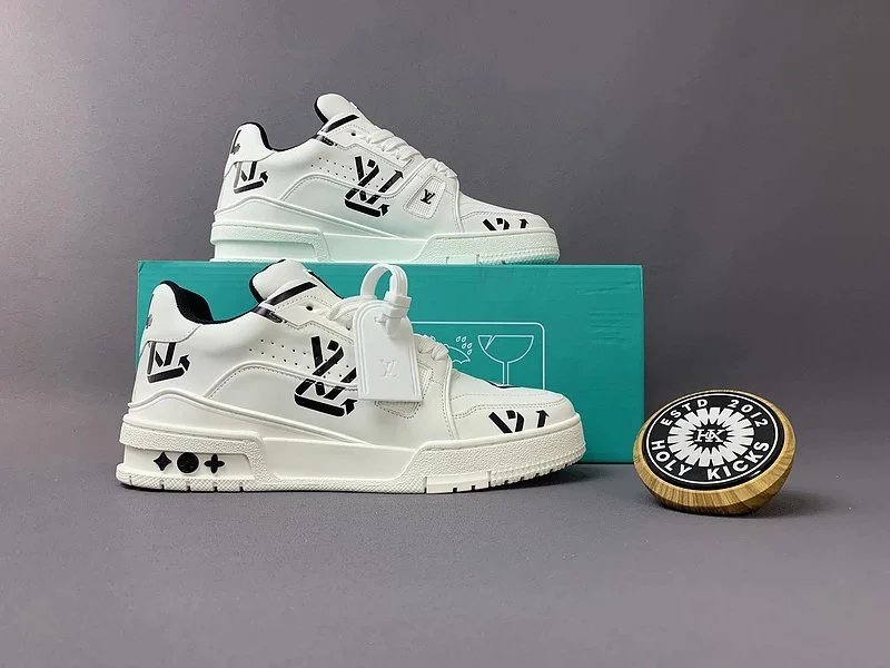 Louis Vuitton White LV Trainer Sneakers