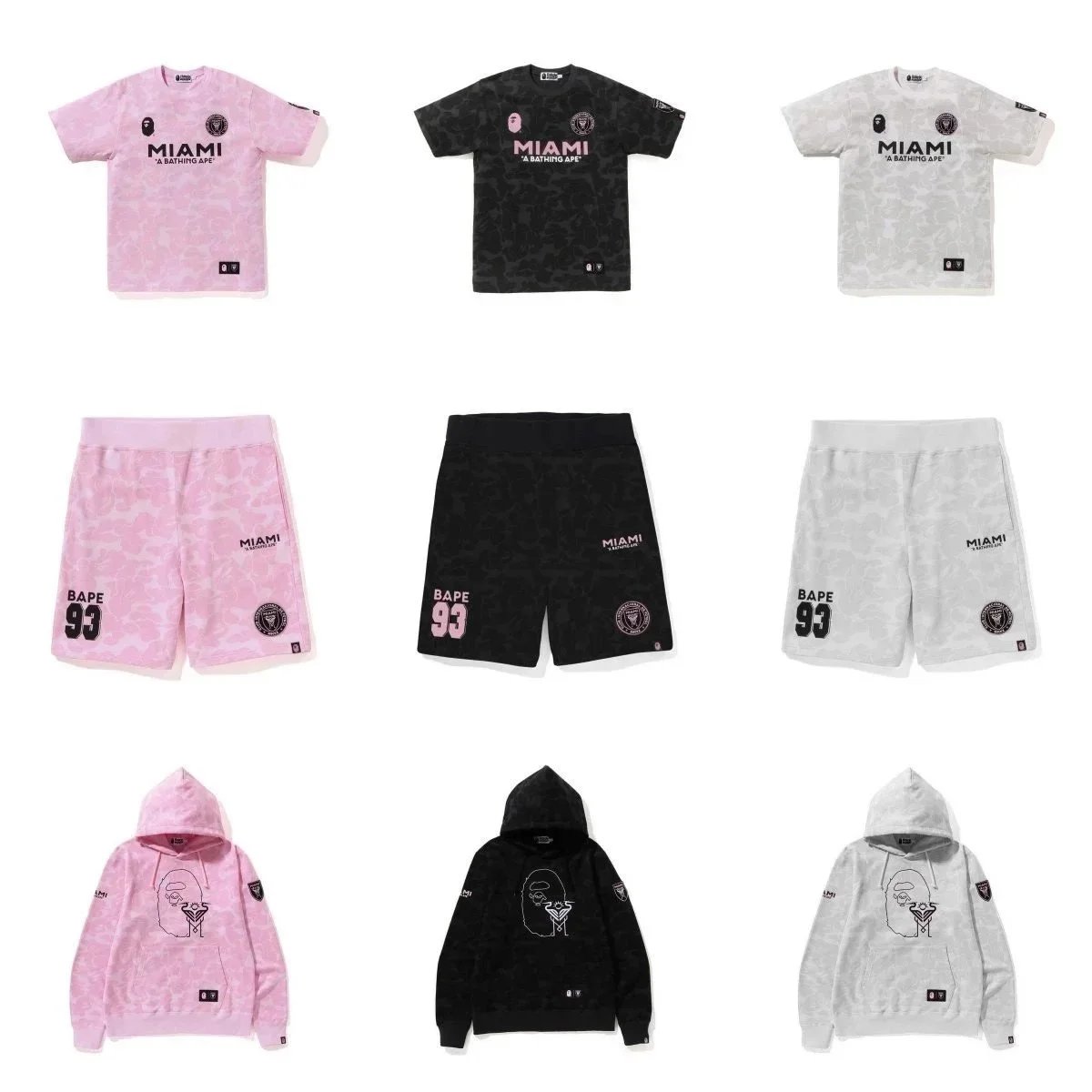 BAPE Miami Collection Hoodies T-Shirts Shorts