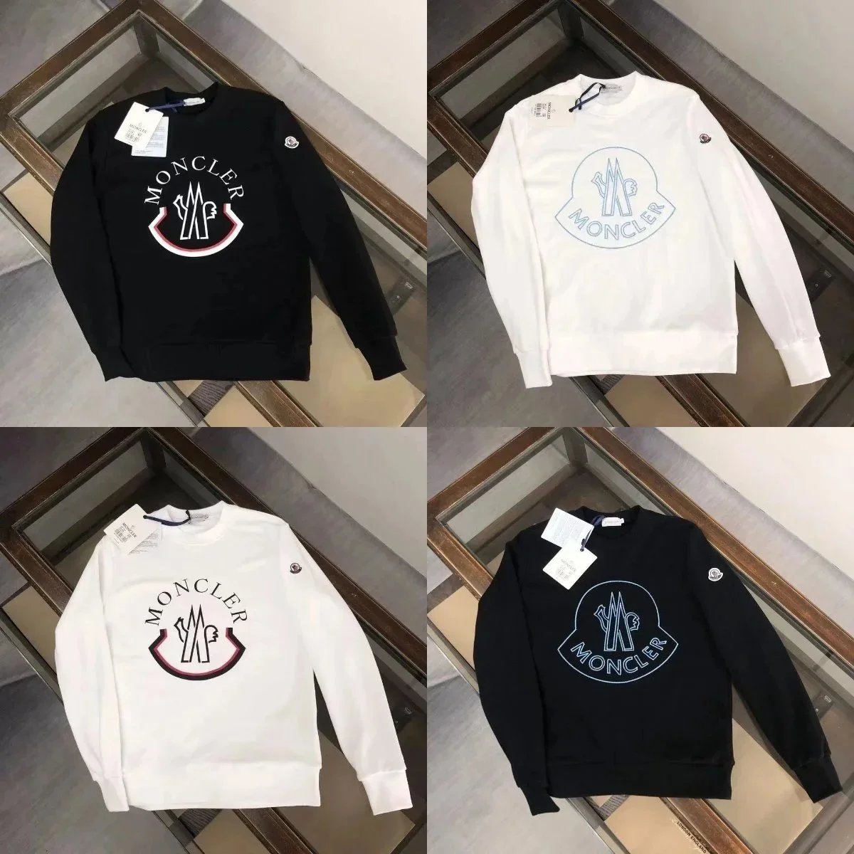 Moncler Logo Crewneck Sweatshirt Men's Fashion Sweatshirts
