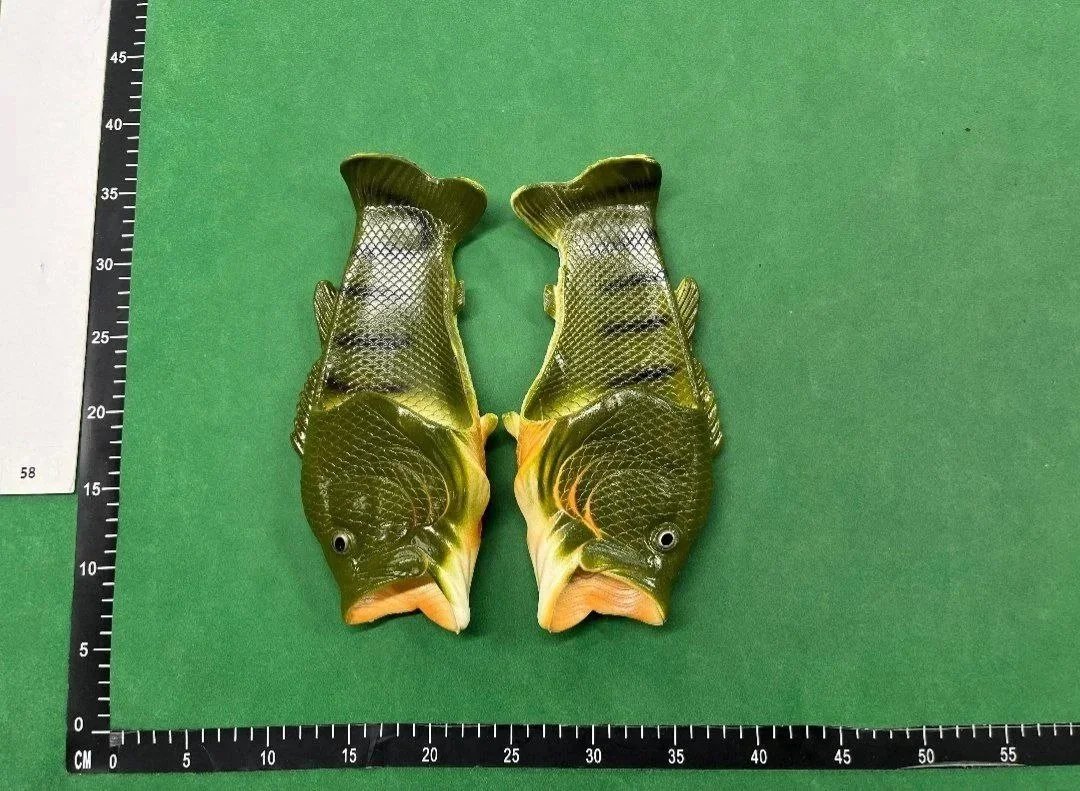 Realistic Plastic Bass Fish Decorations for Home or Garden