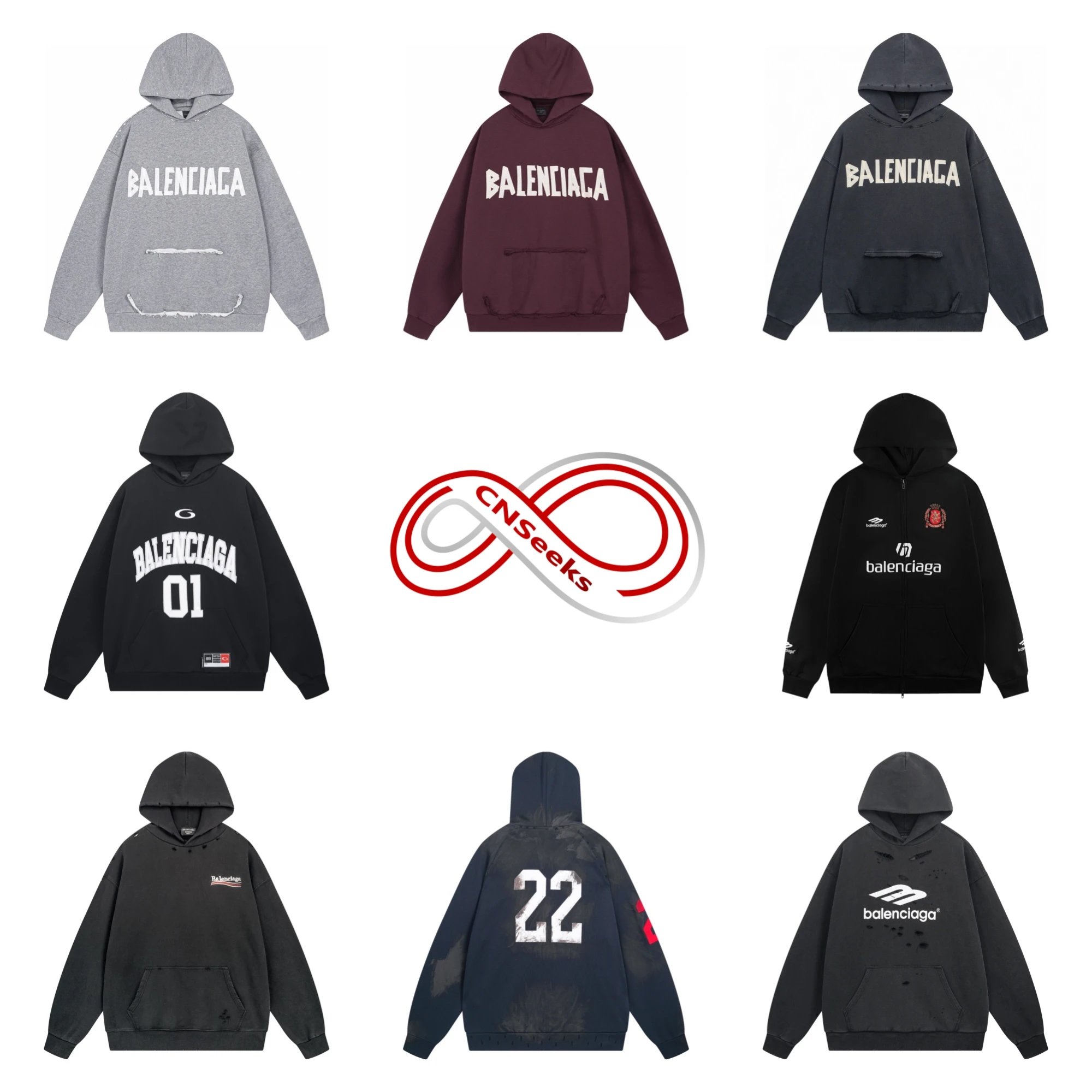 Balenciaga Hoodies Sweatshirts Men Women Fashion Streetwear