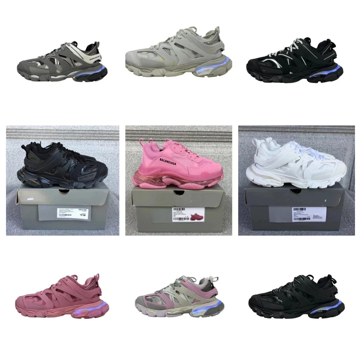Balenciaga Triple S Sneakers Unisex Fashion Trainers