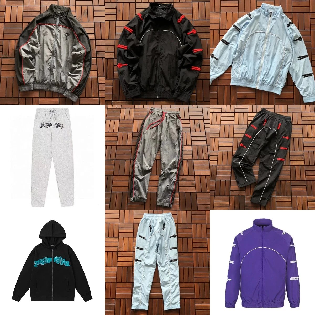 Trapstar Track Jacket and Pants Set Men's Streetwear Hoodie Outfit