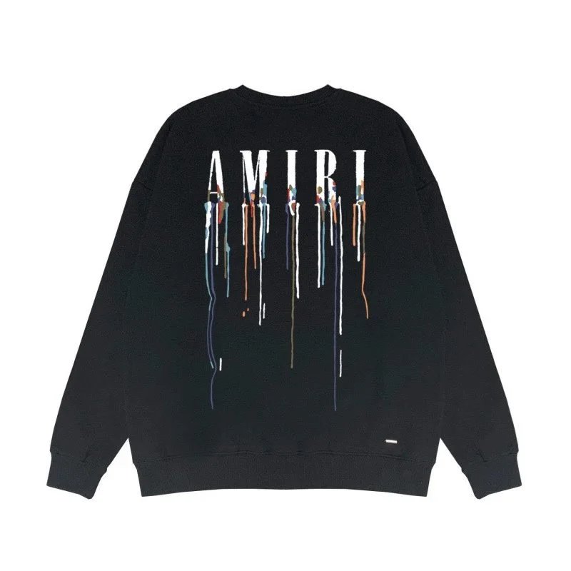 Amiri Drip Logo Sweatshirt Black