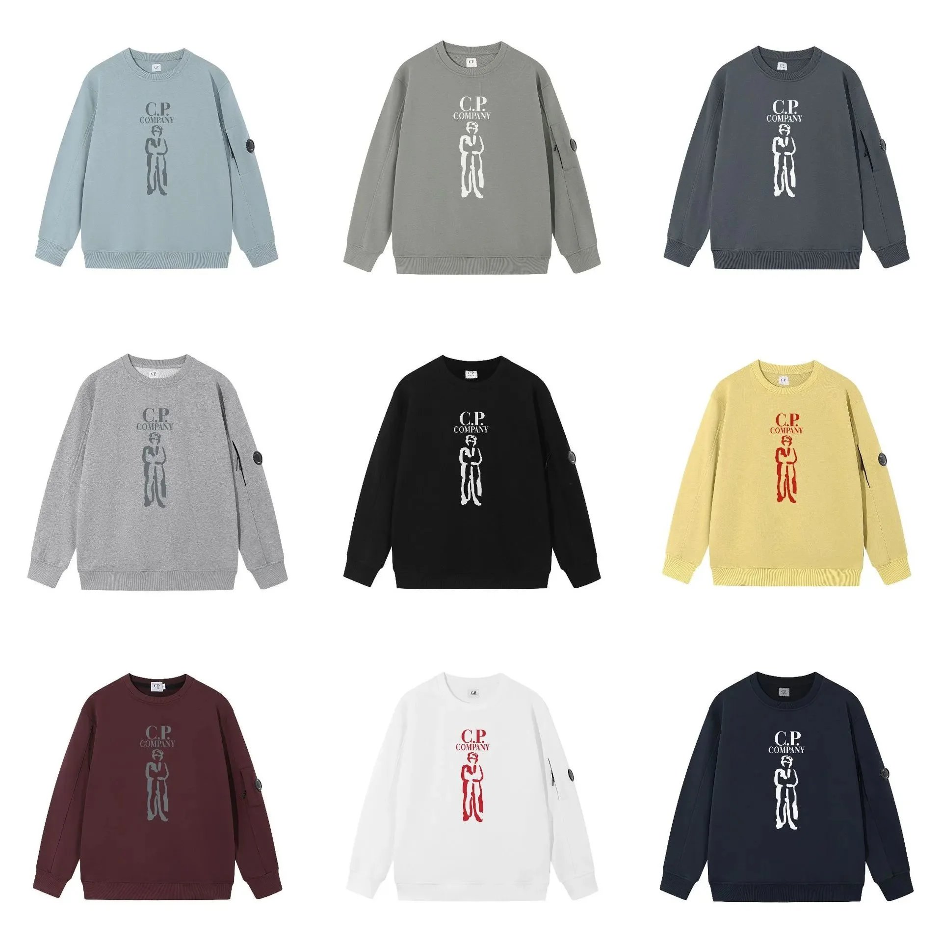 C.P. Company Logo Print Crewneck Sweatshirt