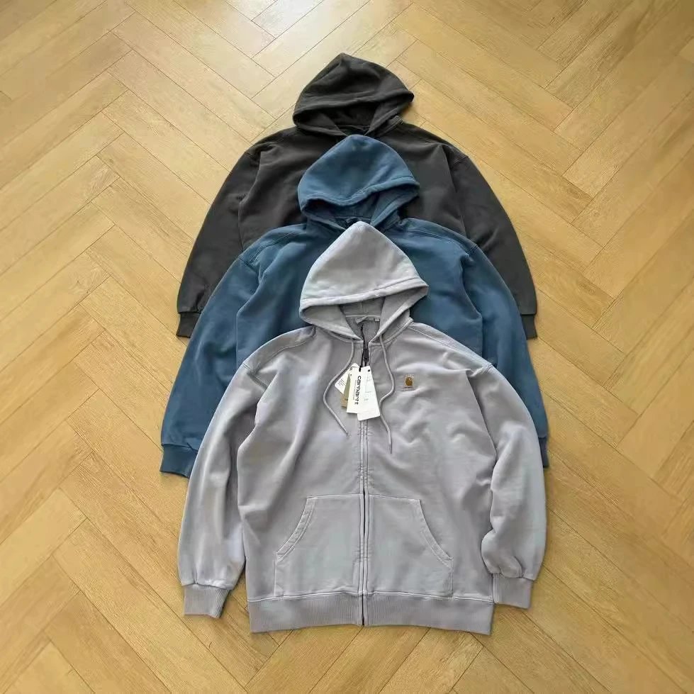 Carhartt Zip-Up Hoodie Men's Sweatshirt Casual Hooded Jacket