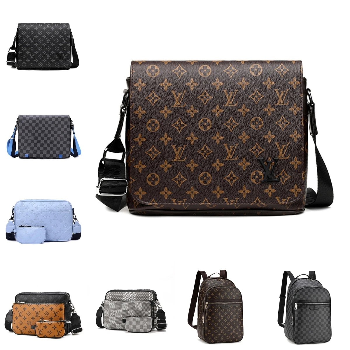 LV Monogram Canvas Shoulder Bag Crossbody Messenger Backpack