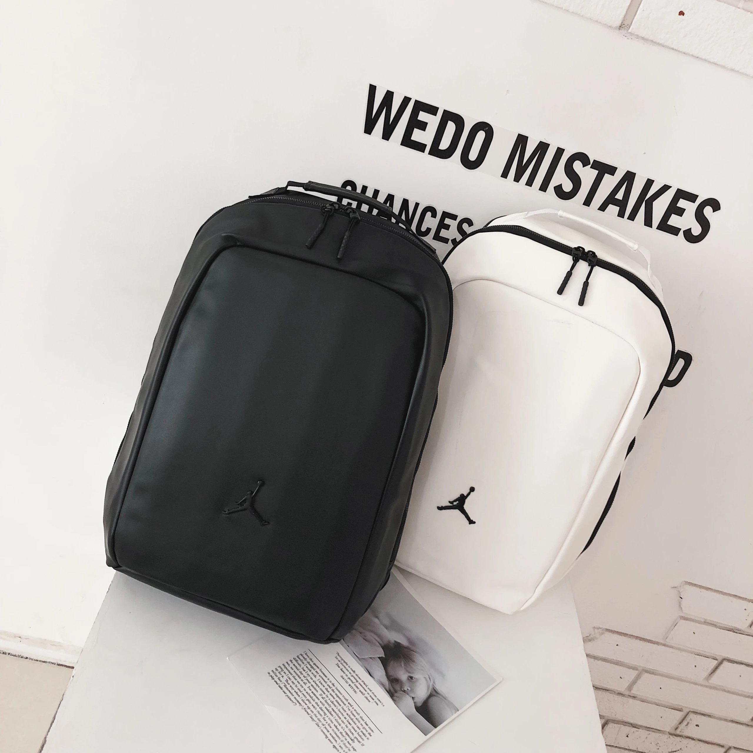 Jordan Backpack for Men and Women - Black and White Stylish School Bag
