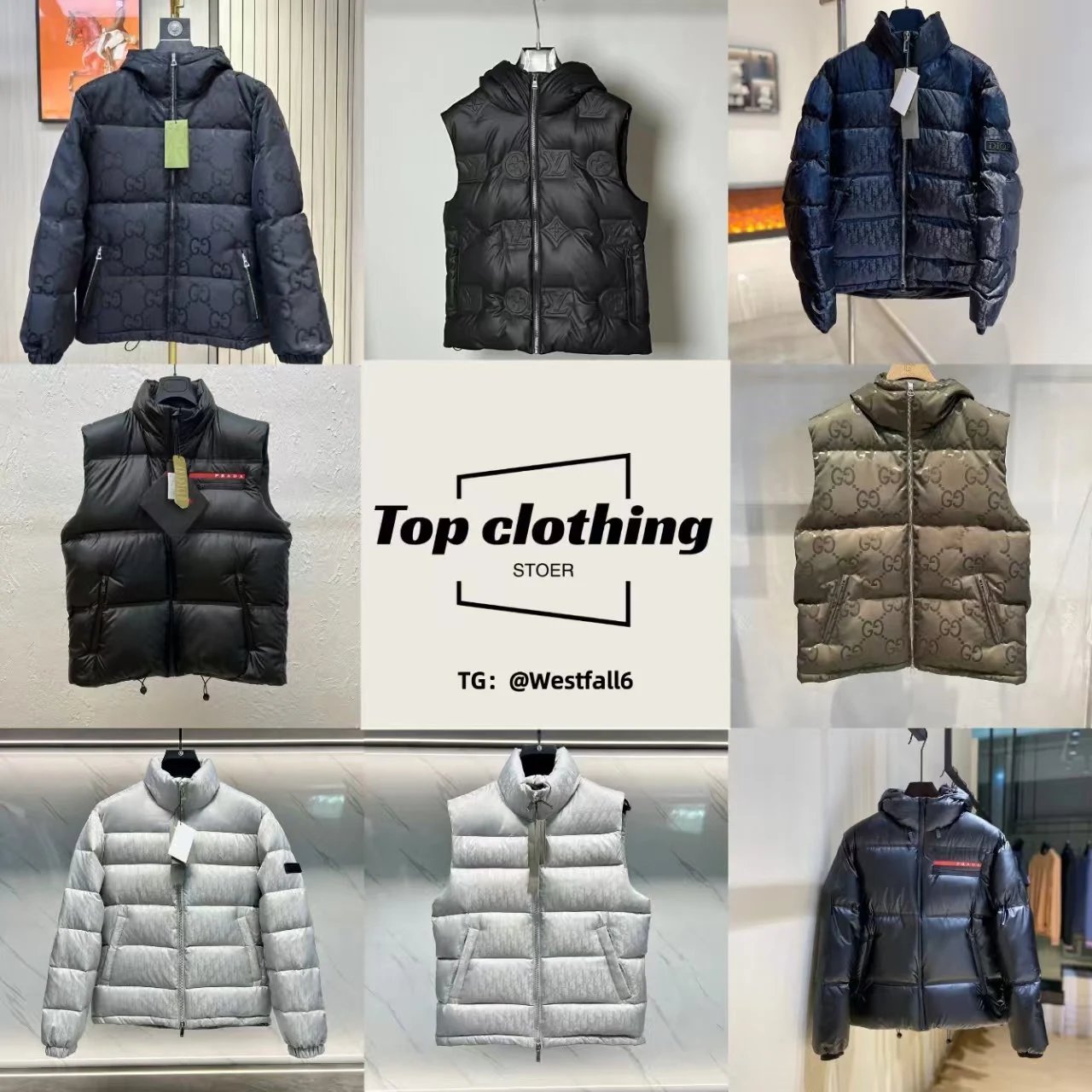 Gucci Down Jacket and Vest Collection for Men and Women