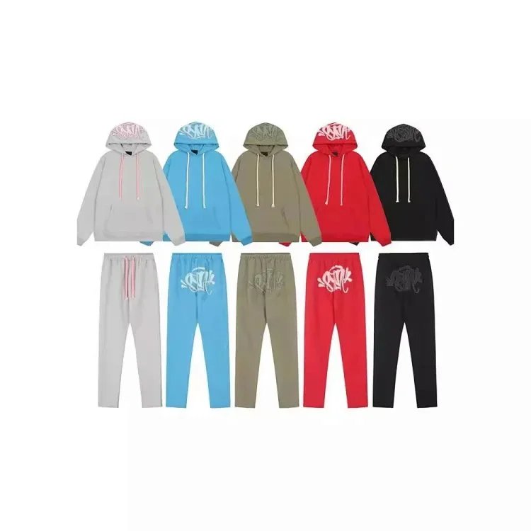 SKN Hoodie and Pants Set Casual Sweatshirt Tracksuit for Men Women