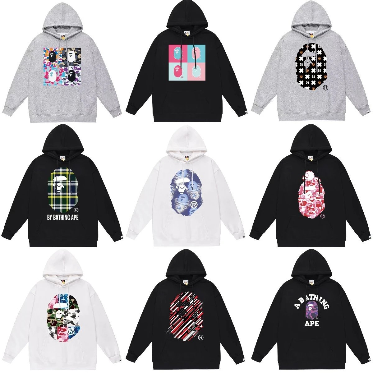 A Bathing Ape Hoodies Sweatshirts Men Streetwear Fashion