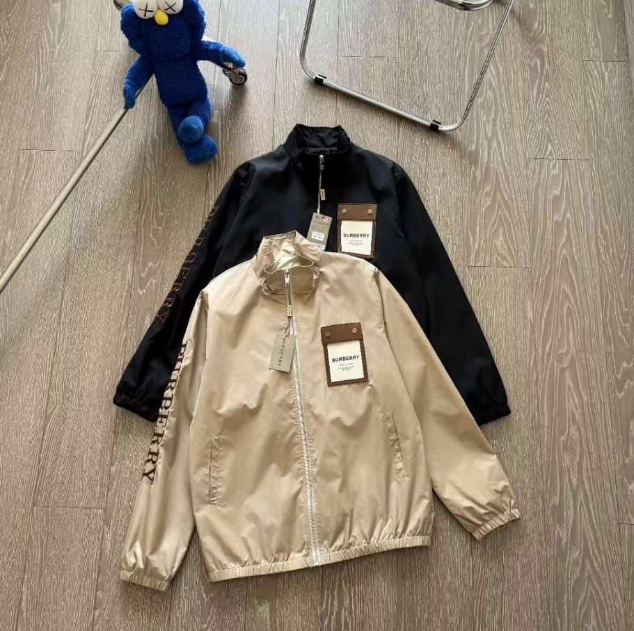 Burberry Men's Lightweight Jacket with Logo Sleeve
