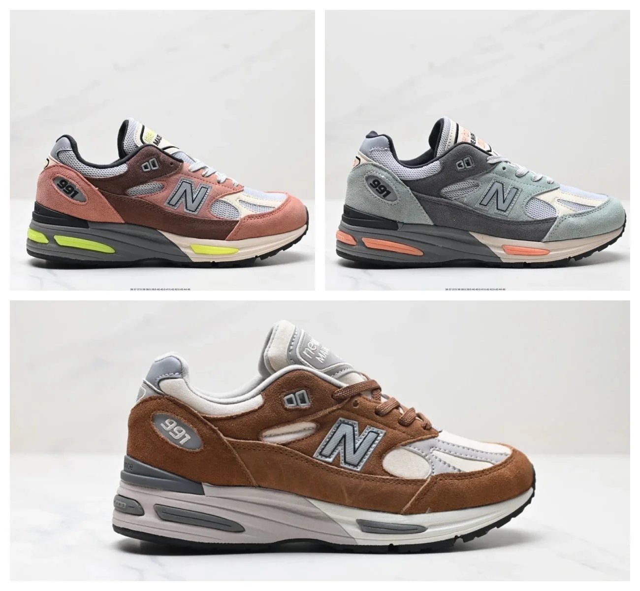 New Balance 991 Sneakers Men Women Running Shoes Classic Retro