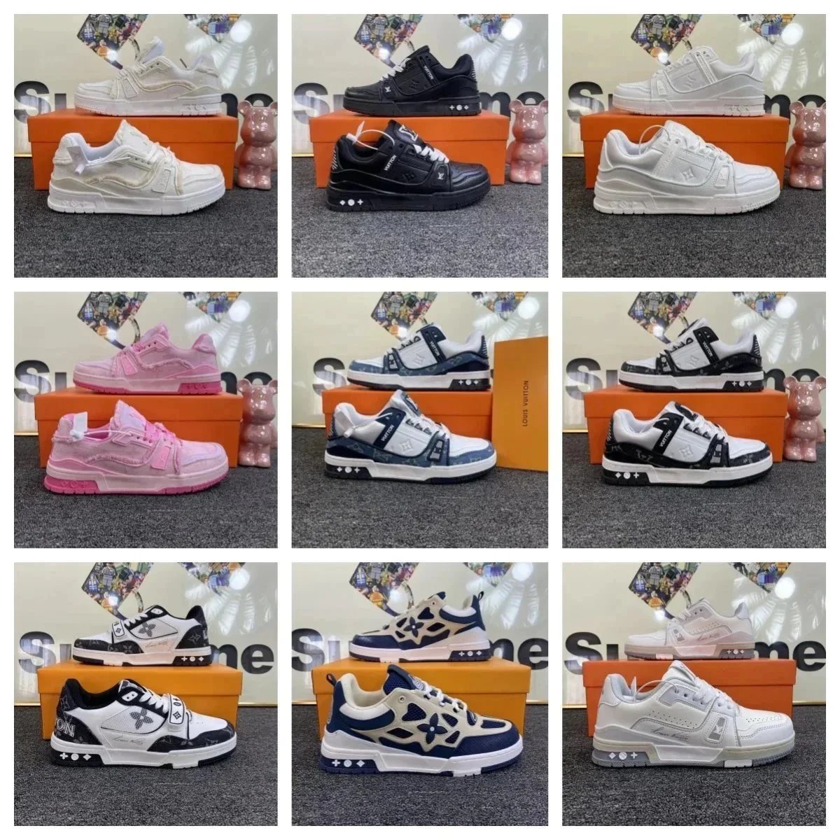 Louis Vuitton x Supreme Collaborative Sneakers