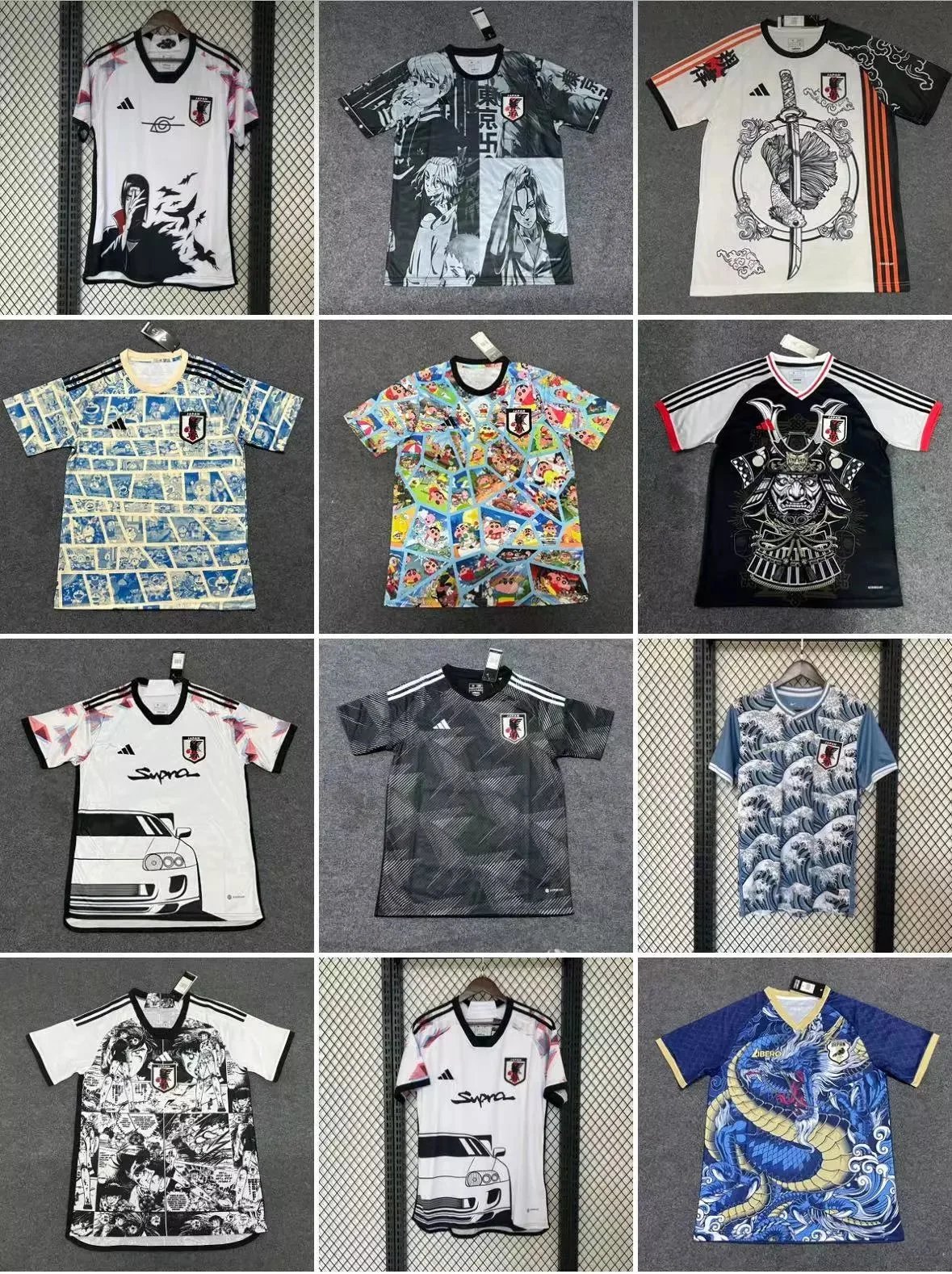 Japan National Football Team Anime Design Soccer Jersey
