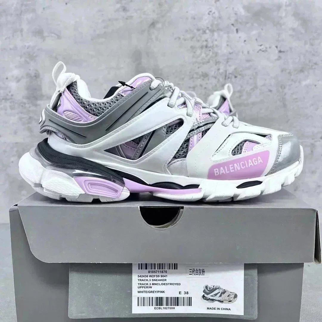 Balenciaga Track 3 Sneaker White Grey Pink