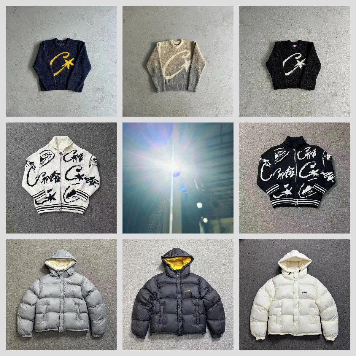 Cape Brand Knit Sweaters and Puffer Jackets Collection