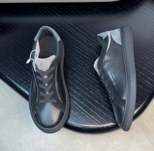 Black Leather Sneakers for Men Women Fashion Casual Shoes