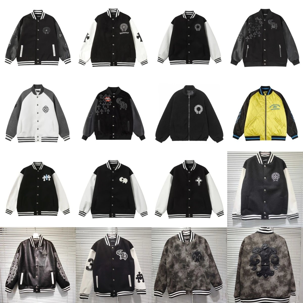 CLOT Varsity Jackets Collection Men's Streetwear Bomber Jacket