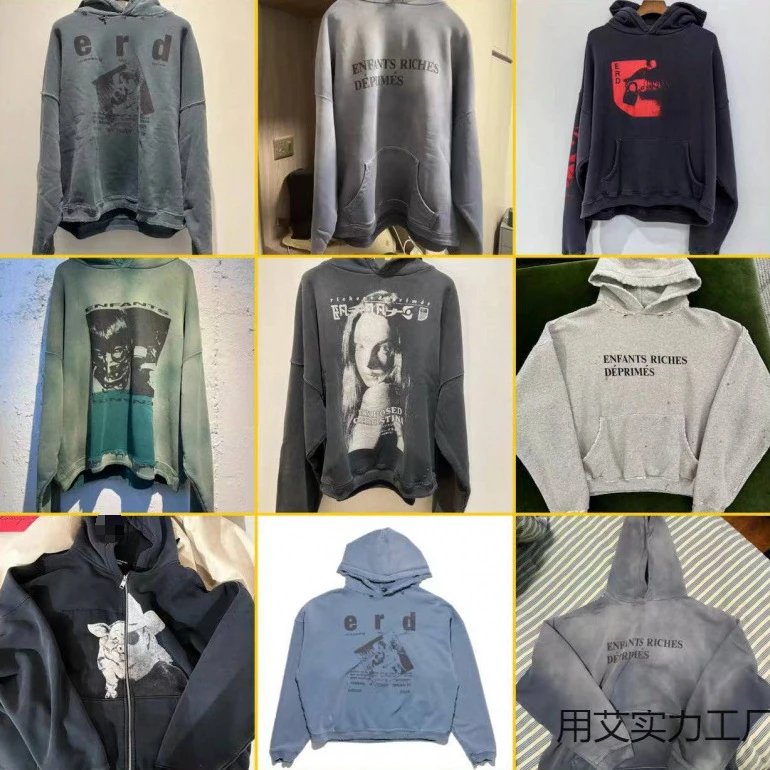 ERD Hoodie Sweatshirt Men Women Oversized Streetwear Fashion