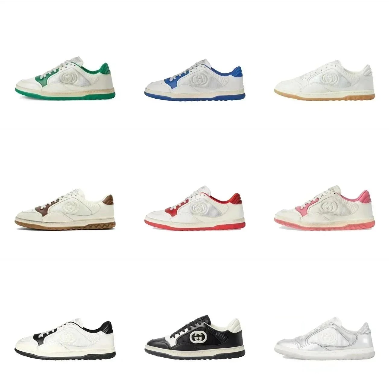 Gucci Ace Sneakers White Leather Logo Men Women Fashion Shoes