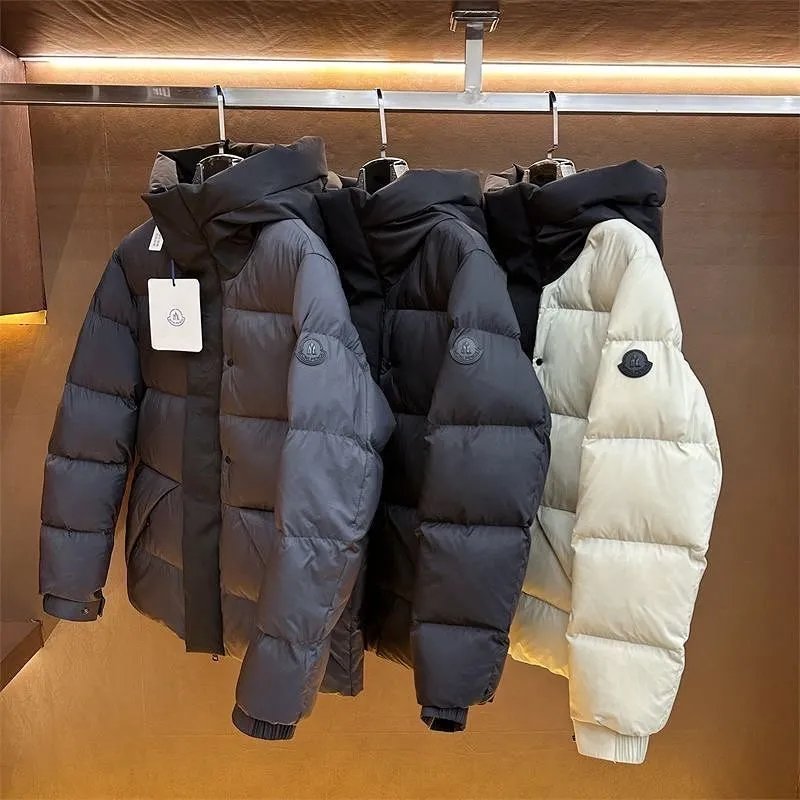 Moncler Down Jacket Winter Warm Hooded Coat Men's Fashion Outerwear