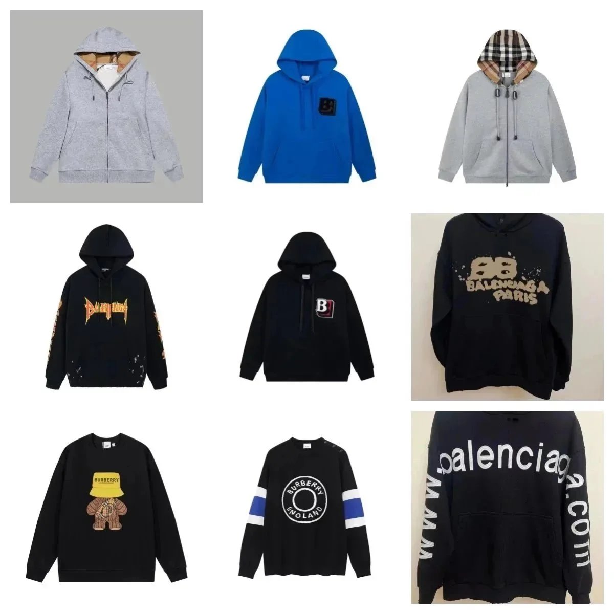 Balenciaga Hoodie Sweatshirt Men Women Fashion Logo Print Oversized Streetwear