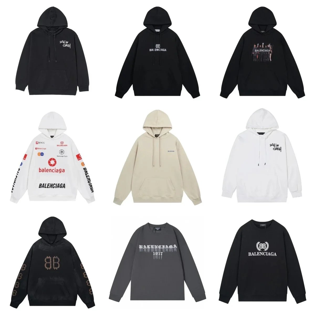 Balenciaga Hoodies and Sweatshirts for Men and Women