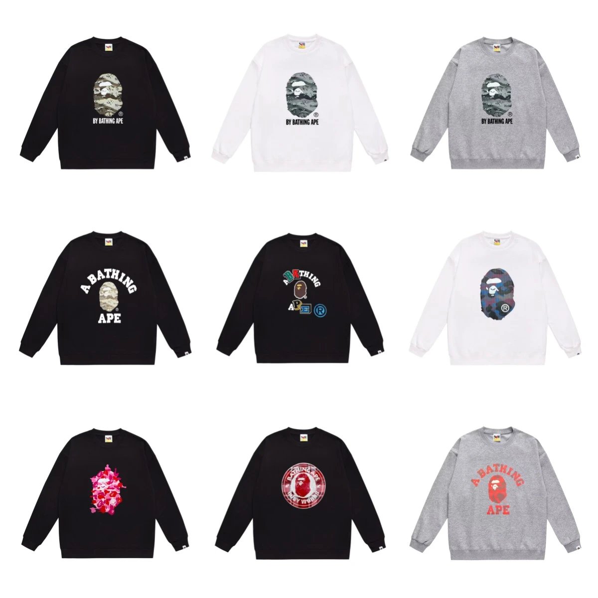A Bathing Ape Sweatshirts Collection - Streetwear Fashion