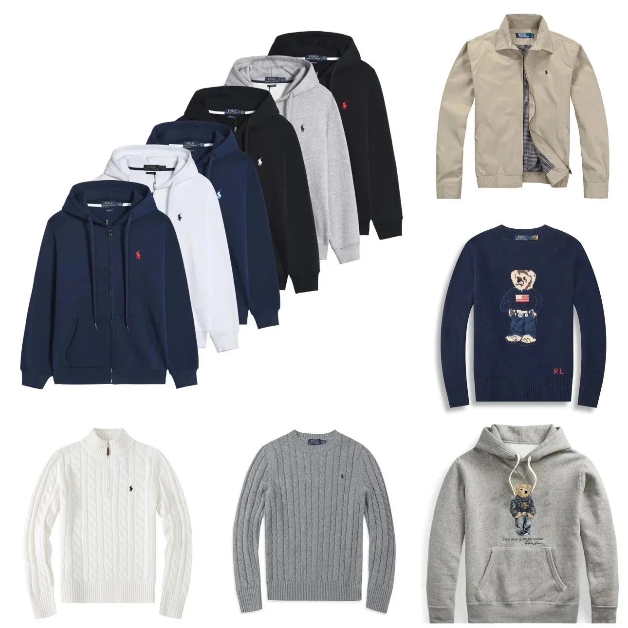 Polo Ralph Lauren Hoodies Sweaters Jackets Men's Clothing