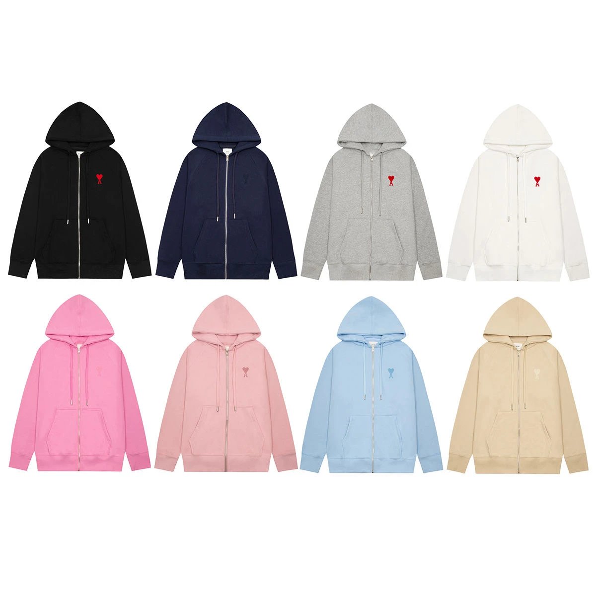 CDG Play Zip-Up Hoodie in Multiple Colors