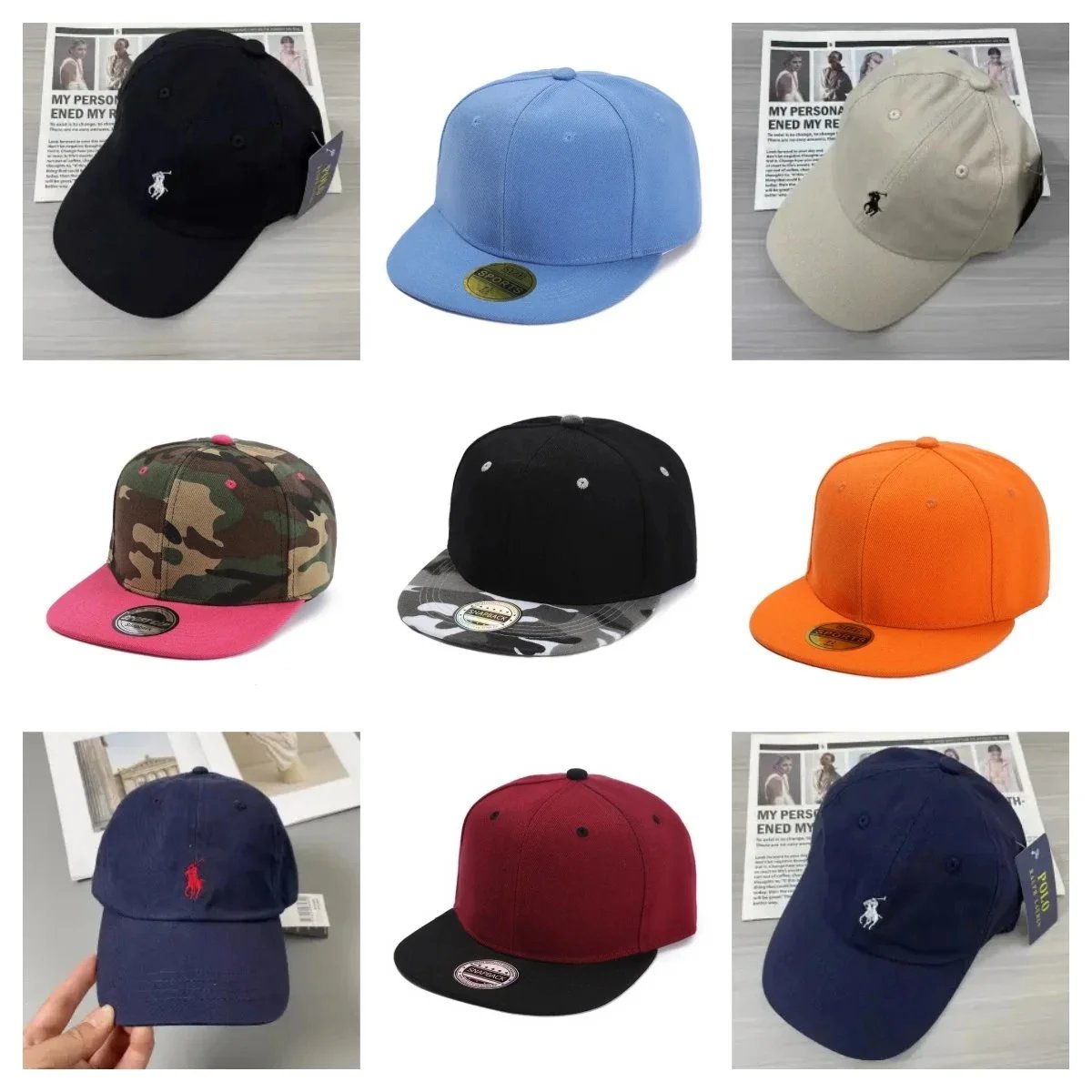 Polo Ralph Lauren Snapback Cap Adjustable Baseball Hat for Men Women