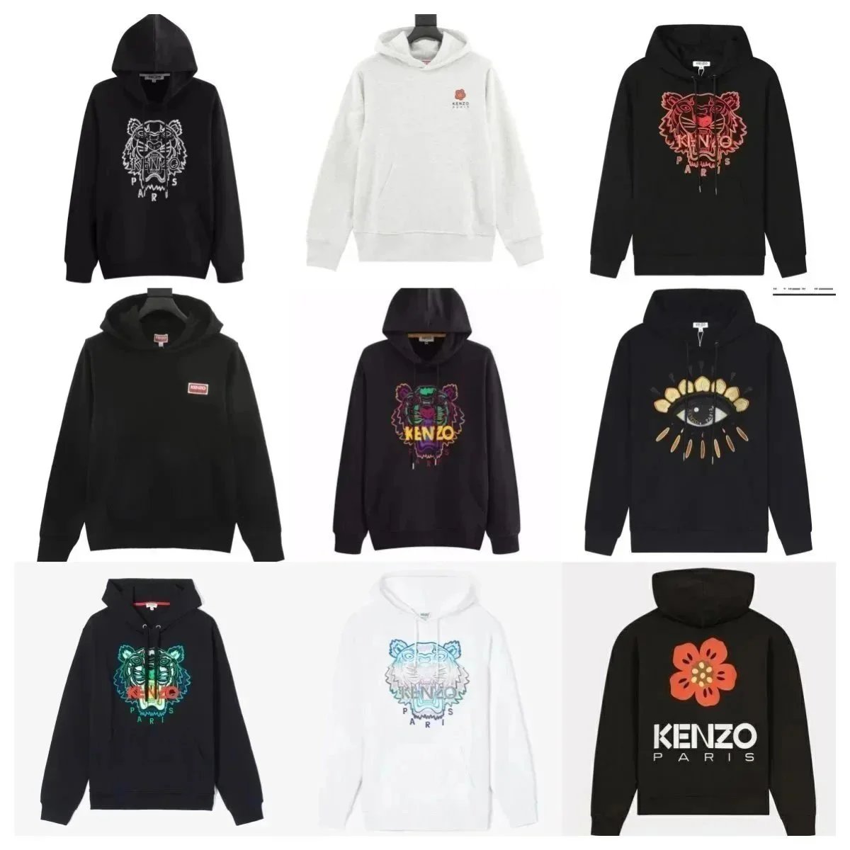 KENZO Paris Tiger Hoodie Sweatshirt Men Women Fashion Streetwear