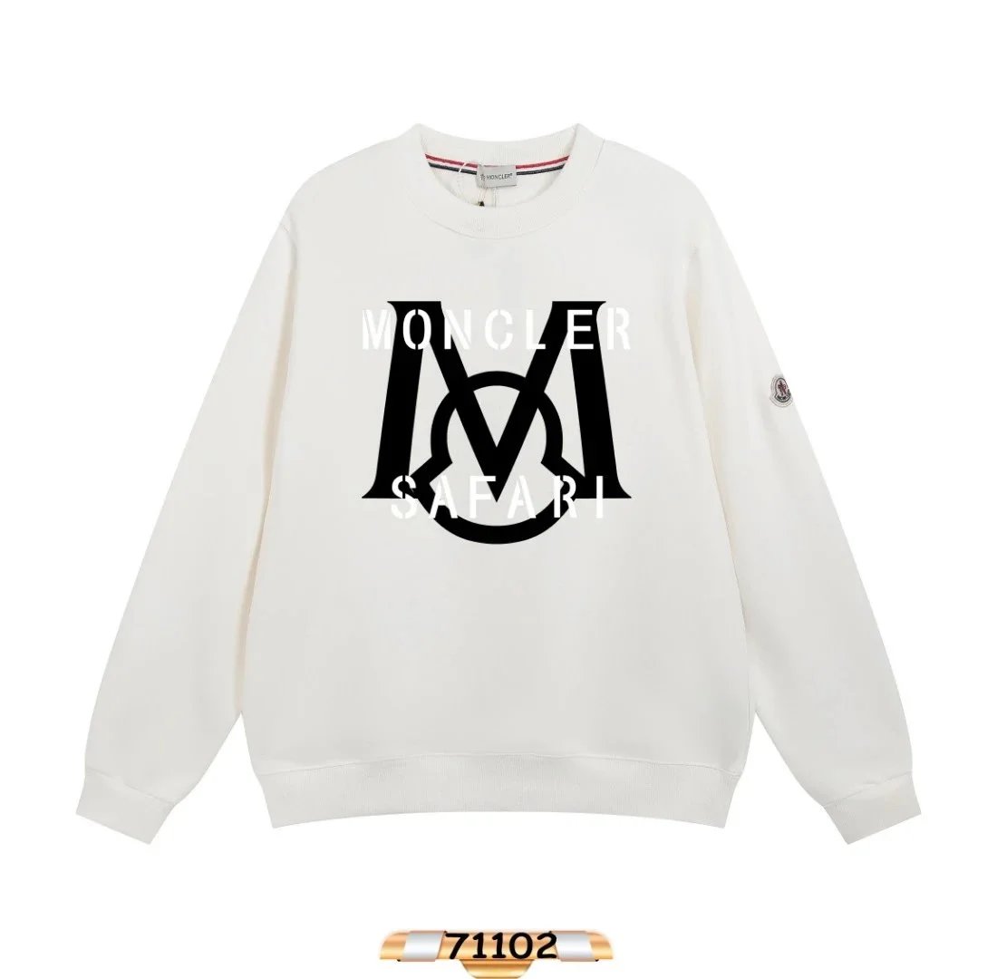 Moncler Safari Logo Sweatshirt White